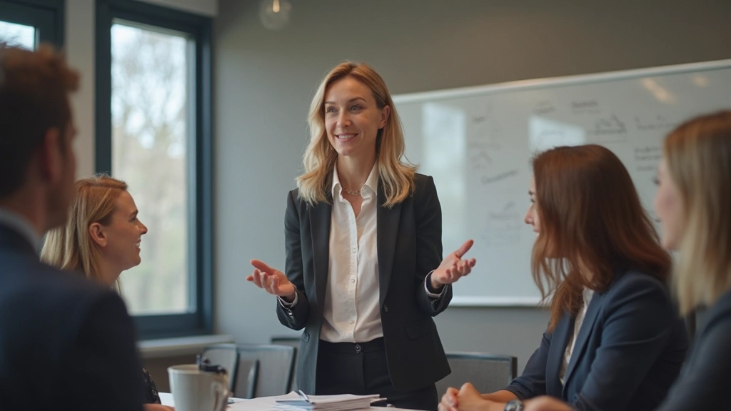 Professionals in innovatie workshop aan tafel met laptops en notities